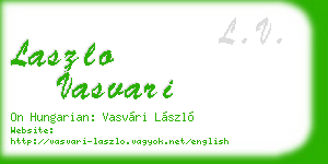 laszlo vasvari business card