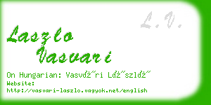 laszlo vasvari business card